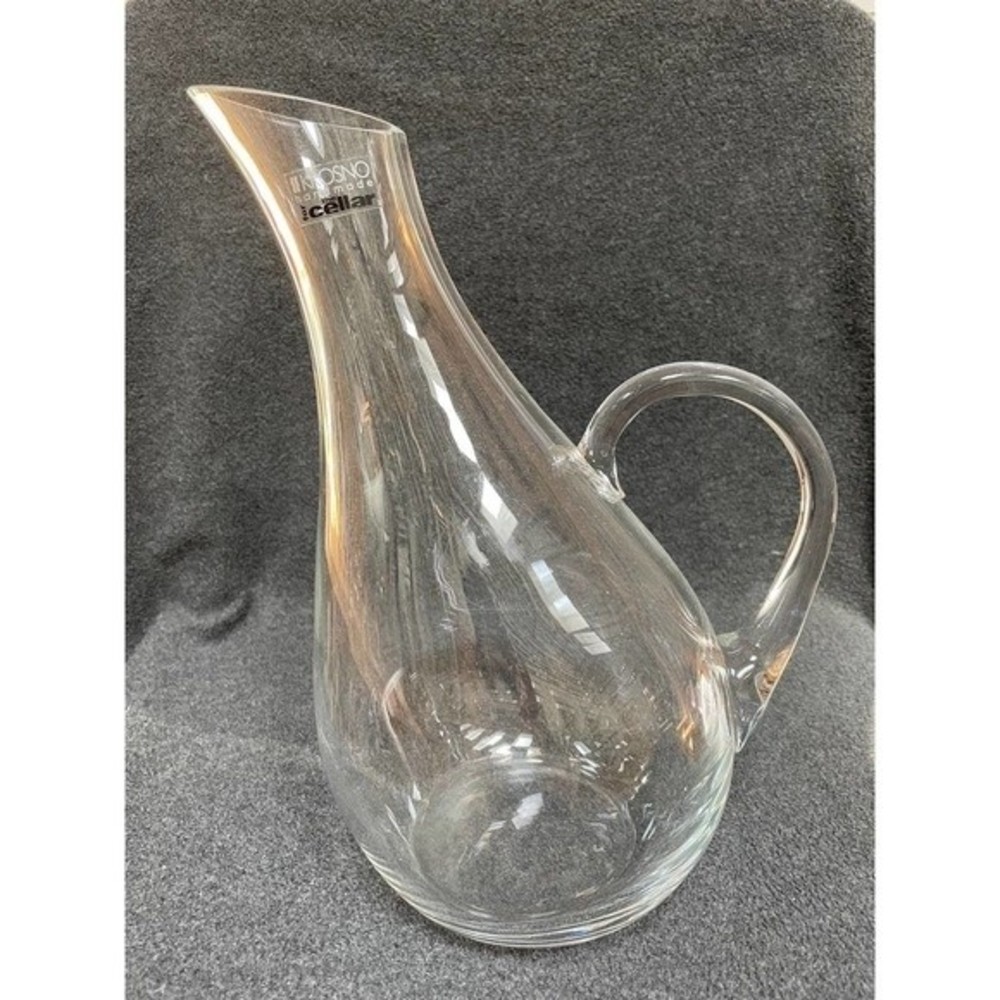 krosno glass Decanter with handle